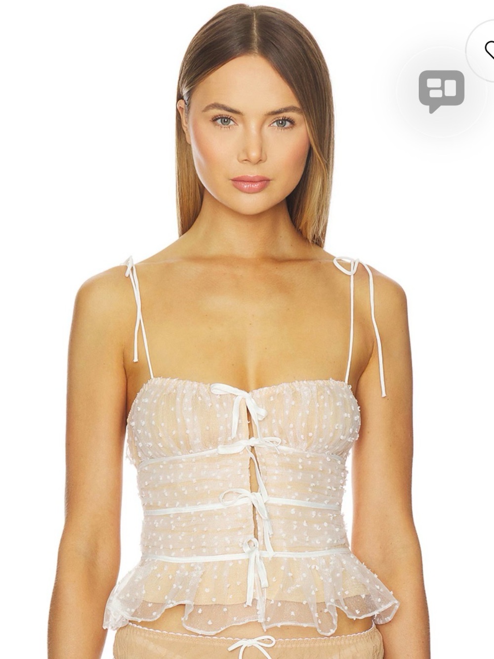 For love & lemons Devon dot bustier corset